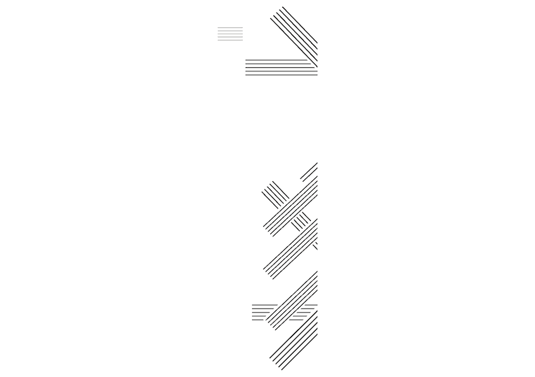 Graphic mosaic — abstract staff lines